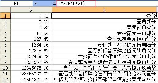EXCEL中數字轉人民幣大寫的兩種正確方法_本站