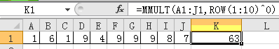 ͨ^ׂ׵İJRExcelMMULT(sh)÷