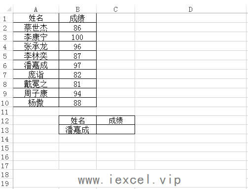 ExcelN VLOOKUP