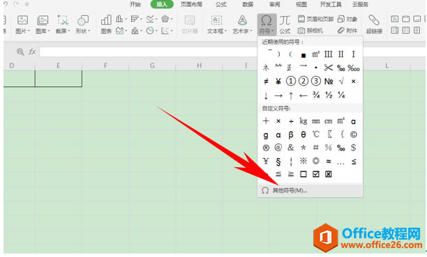 WPS excelWingdingsw