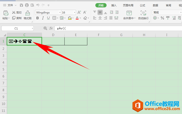 WPS excelWingdingsw