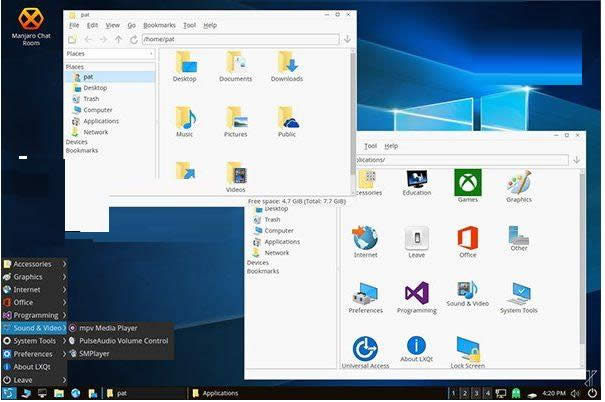 Win10Linux LXQt 16.03dݷ
